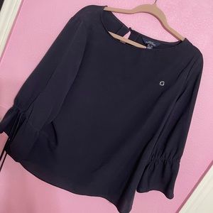 Lands End chase blue shirt, Size 14